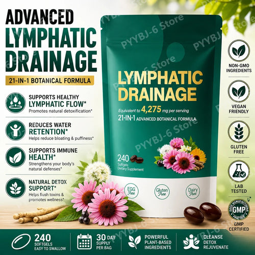 Natural 21-in-1 Lymphatic Support Softgels - Image 2